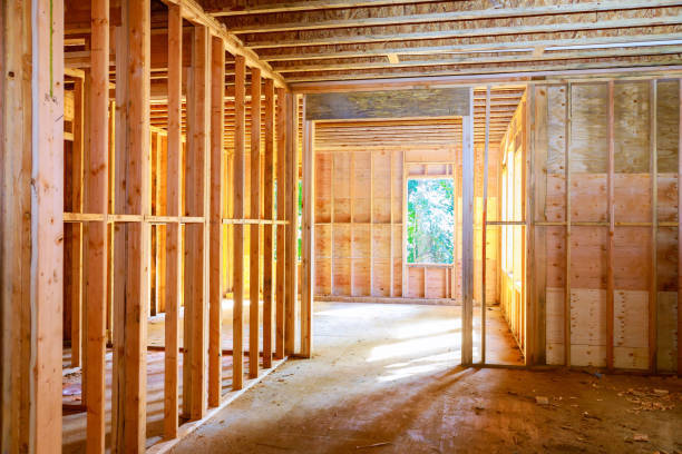 picture of home in the framing stages